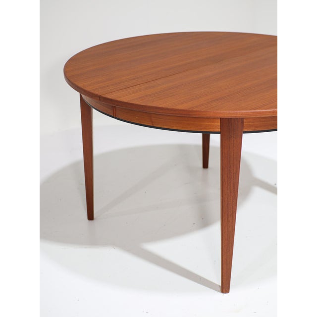 1960s Model 55 Extendable Dining Table in Teak by Omann Jun, Denmark, 1960s For Sale - Image 5 of 18
