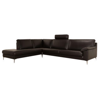 CL 650 Corner Sofa in Anthracite Leather from Erpo For Sale