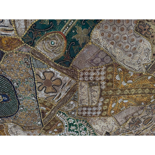 Indian Tapestry With Hand Sewn Beading For Sale - Image 12 of 12