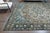 Coffee 1970s Vintage Persian Handmade Wool Cotton Green Blue Area Rug For Sale - Image 8 of 11