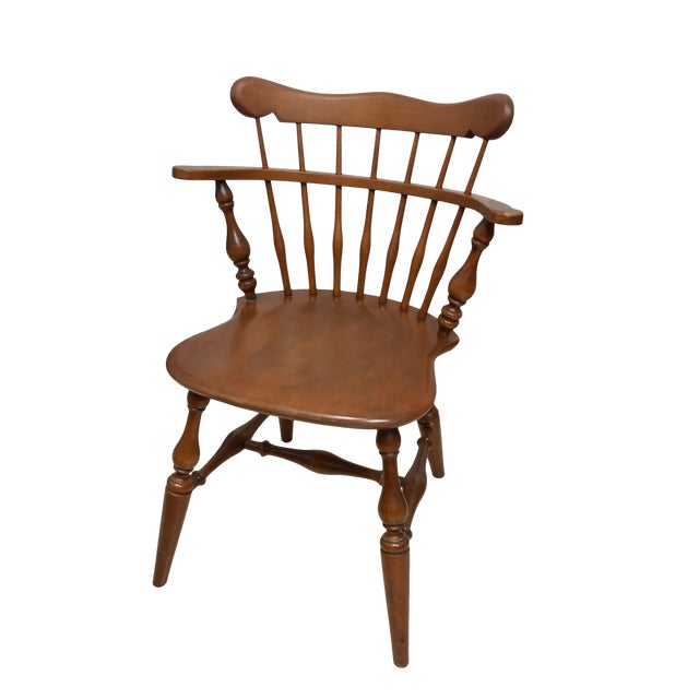 Ethan Allen 106040 Nutmeg Maple Heirloom Chair From 1970s Chairish