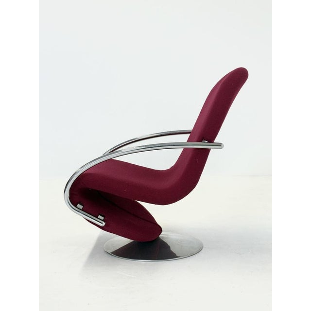 Pink Vintage 123 Chair by Verner Panton for Fritz Hansen, 1970s For Sale - Image 8 of 16