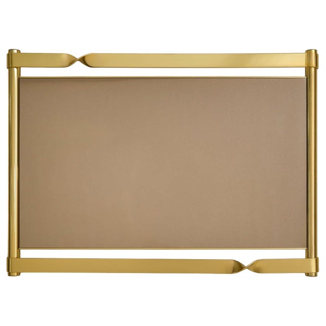 Italian Smoked Bronze Wall Mirror No. 02 Attributed to Luciano Frigerio, 1970s For Sale - Image 11 of 12
