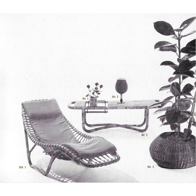 Bamboo Cocktail Table by Tito Agnoli, 1950s, in Very Good conditions. Designed 1950 to 1959 This piece has an attribution...