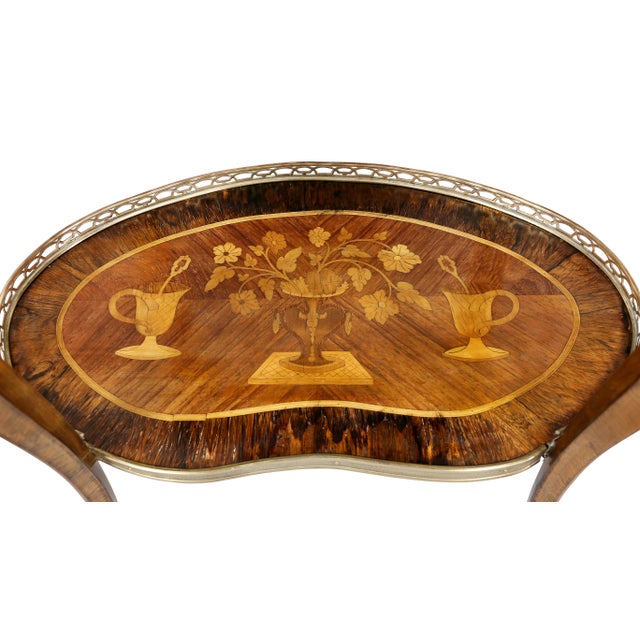Louis XVI Style Marquetry Table A' Ecrire For Sale In Boston - Image 6 of 13