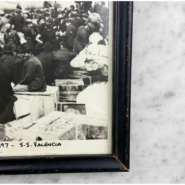 Black Vintage Black & White Photograph s.s Valencia Seattle During Klondike Gold Rush For Sale - Image 8 of 8
