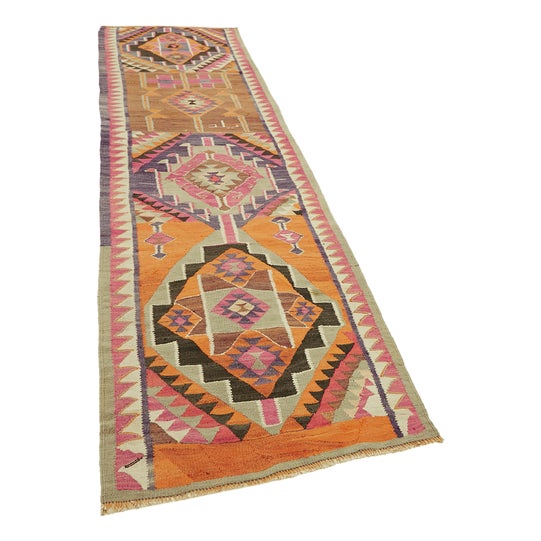 Vintage Kilim Runner Rug For Sale