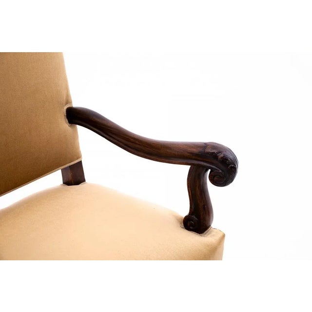 Brown Armchairs, Western Europe, 1900, Set of 2 For Sale - Image 8 of 12