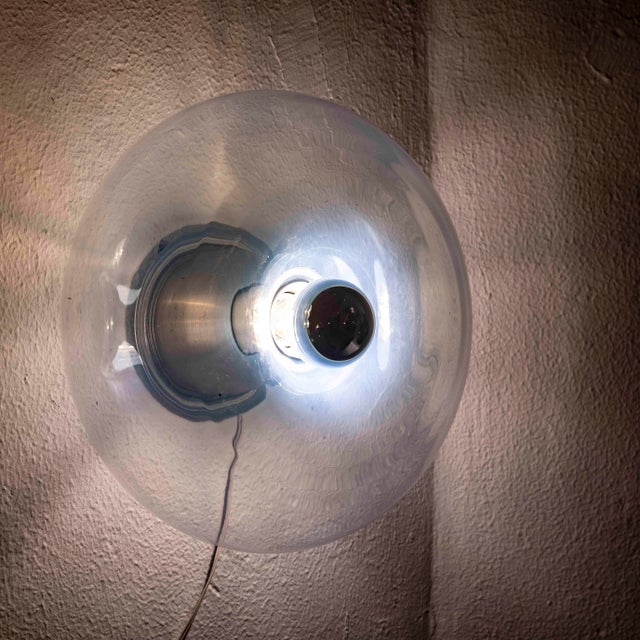 Italian Panta Sconces in Murano Glass by Giusto Toso for Leucos, 1970s, Set of 3 For Sale - Image 9 of 12