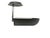 Postmodern Black and Chrome Plated Metal Adjustable Snodo Wall Lamp by S. Mazza for Quattrifoglio, 1970s For Sale - Image 3 of 15