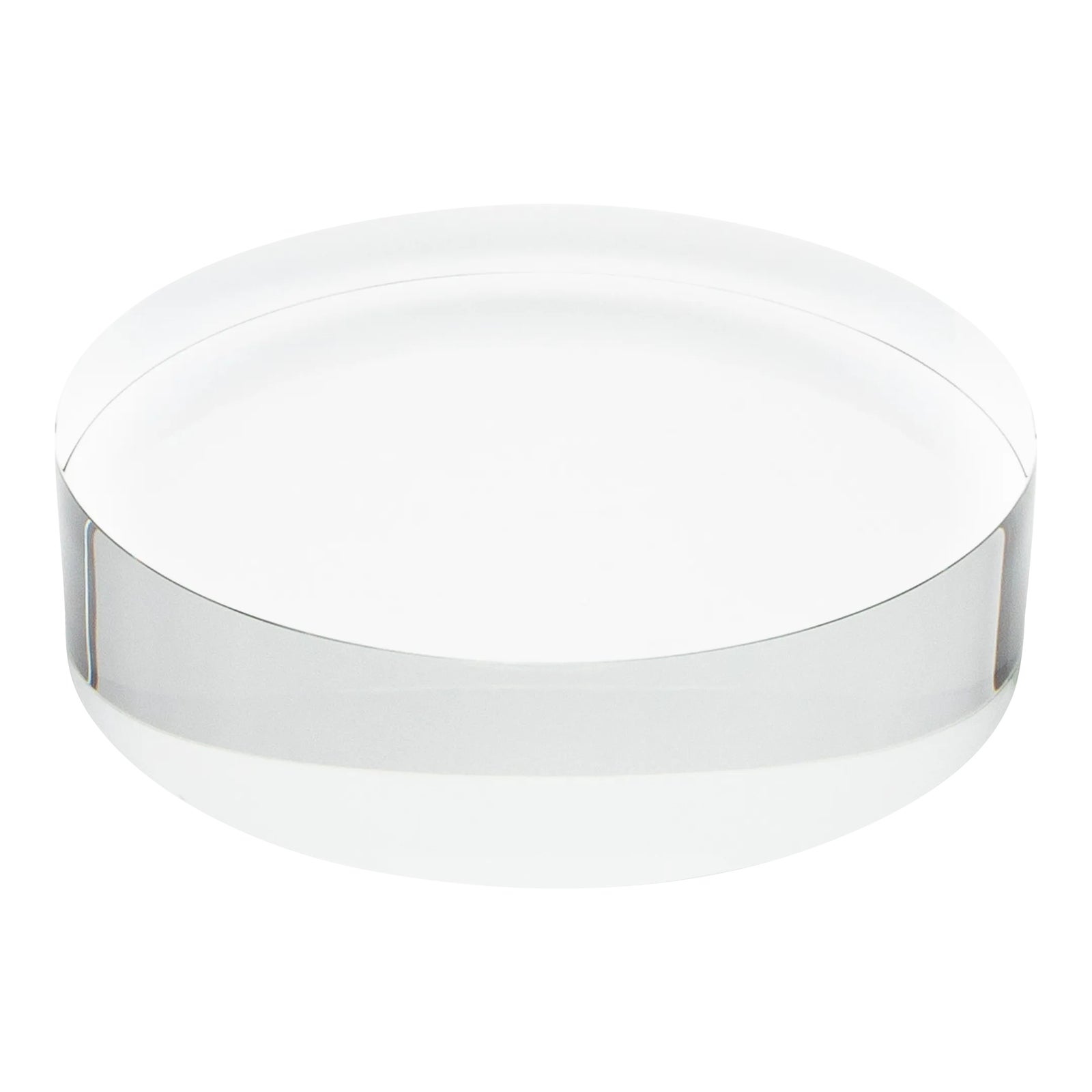 Crystal Base Riser Clear 10” by Ka Glass | Chairish