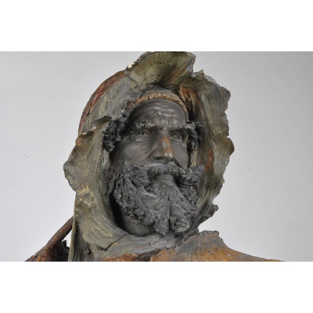 19th Century Orientalist Terracotta Bust of an Arab For Sale - Image 11 of 18