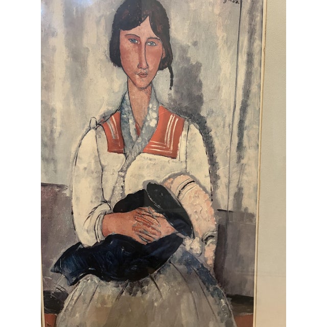 French Impressionist Lithograph "Gypsy Woman With Baby" by Amedeo Modigliani 1919 For Sale - Image 4 of 11