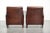 Dark Cognac-Colored Sheepskin Armchairs, Set of 2 For Sale - Image 3 of 16