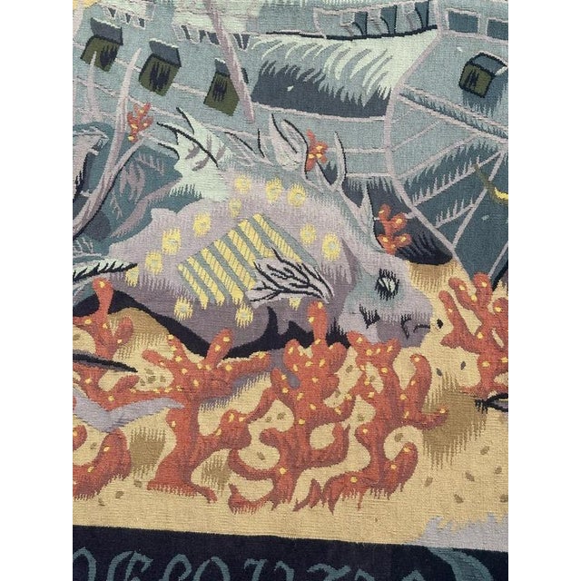 1930s The Sunken Nave Tapestry from Aubusson, 1930s For Sale - Image 5 of 18