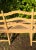 Country French Bench Settee Canned Seats Vintage For Sale - Image 9 of 10