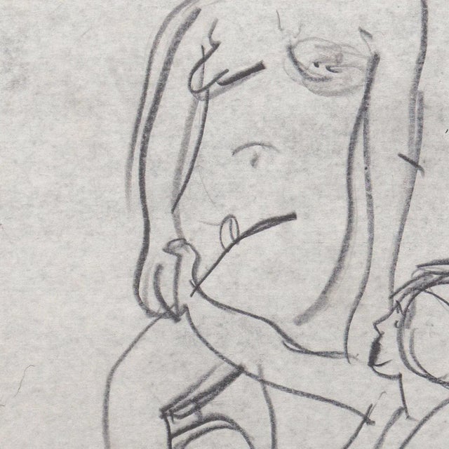 Victor Di Gesu 'Two Nudes' by Victor Di Gesu, Paris, Louvre, Salon D'Automne, Academie Chaumière, Los Angeles County Museum of Art, San Francisco Art Assocation For Sale - Image 4 of 9