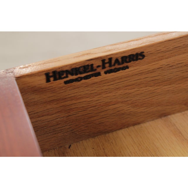 Henkel Harris Cherry 2 Drawer Drop Leaf Table For Sale - Image 15 of 15
