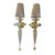 Murano Gold Venetian Style Flower Sconces - a Pair For Sale