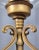 1990s 23.5" Castilian Imports Solid Brass Scroll & Glass Hurricane Candle Holder For Sale - Image 9 of 15
