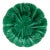 French Green Majolica Leaves Plate Clairefontaine, Circa 1890 For Sale