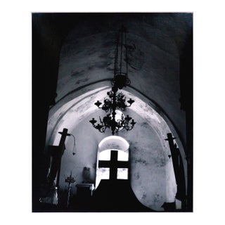 Cretian Chapel Black and White Photograph, Silver Gelatin Print by William Giles For Sale
