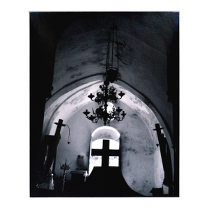 Cretian Chapel Black and White Photograph, Silver Gelatin Print by William Giles