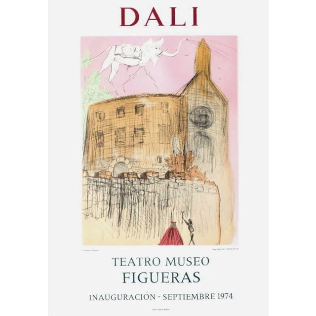 1974 Salvador Dali Figueiras Lithograph Poster For Sale