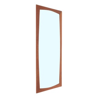 Large Mid-Century Danish Teak Mirror, 1960s For Sale