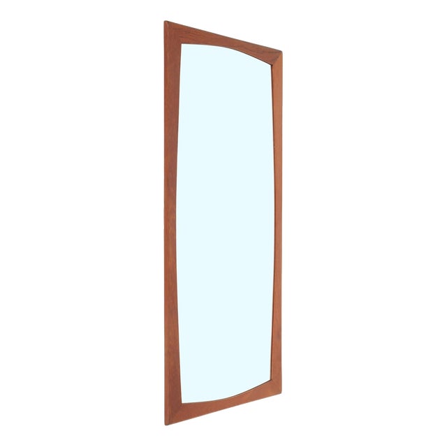 Large Mid-Century Danish Teak Mirror, 1960s For Sale