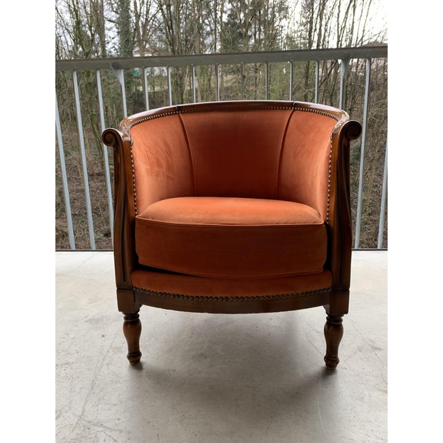 Art Deco Armchair in the style of Paul Iribe, 1940s For Sale - Image 4 of 13