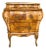 Italian Olive Walnut Burl Wood Bombe Commode For Sale