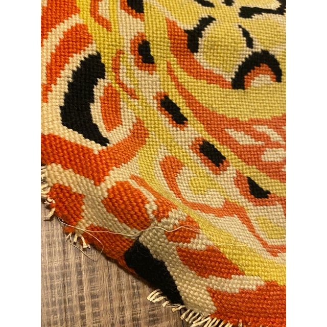 1970s Large Paisley Mod Needlepoint For Sale In Atlanta - Image 6 of 11