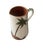 Moroccan Hand-Painted Moroccan Terracotta Palm Pitcher For Sale - Image 3 of 7