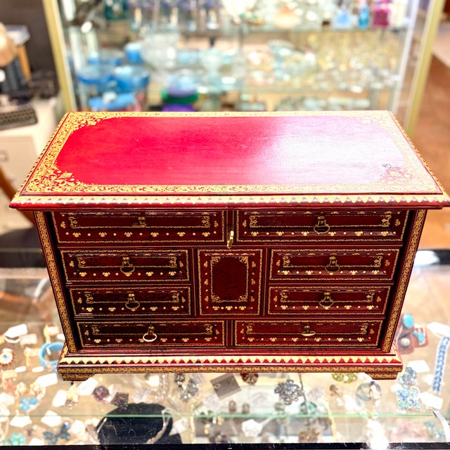 An extraordinary Italian Florentine tantalus cocktail chest created for the iconic Bullock’s Wilshire department store....