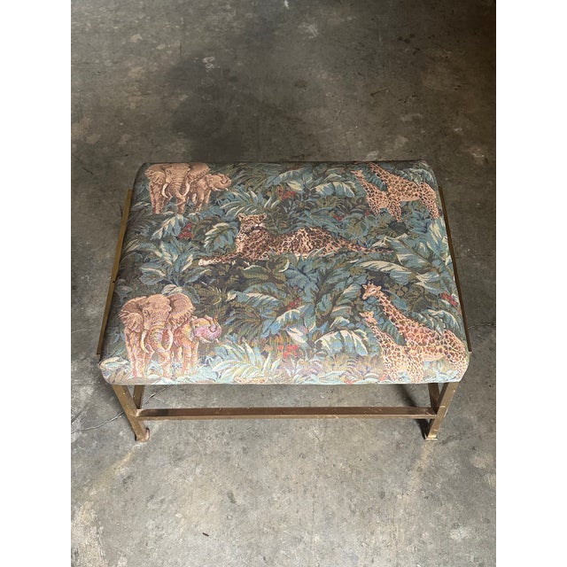 1950s Edward Wormley for Dunbar Brass Bench- Unmarked For Sale - Image 11 of 11