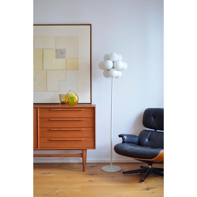 High-quality atomium floor lamp in space age design from the 1960s. - manufacturer kaiser leuchten from neheim - marking...