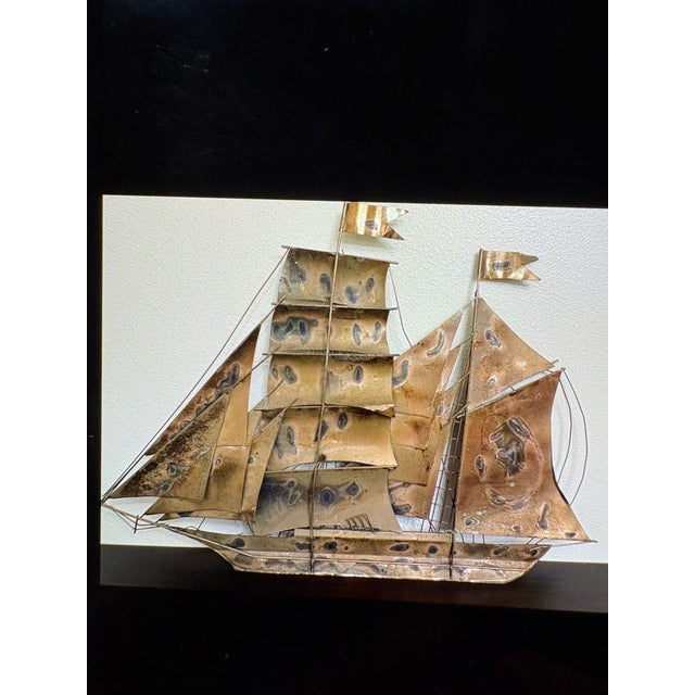 1970s Brutalist Metal Ship For Sale - Image 11 of 11