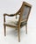 Gray Vintage Italian Neoclassical Carved Wood Armchairs, Newly Upholstered, Pair For Sale - Image 8 of 12
