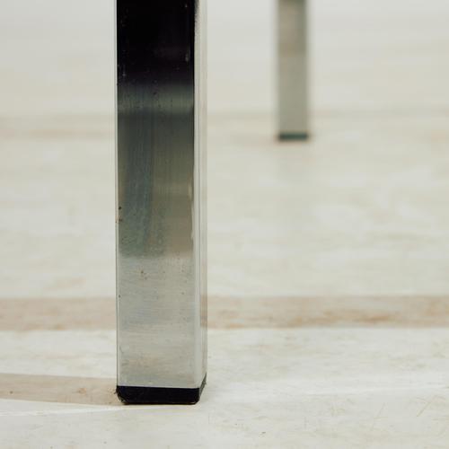 Chrome and Glass Coffee Table, 1980s For Sale - Image 6 of 9