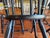 1960s Set of 4 Ethan Allen "Deer & Willow" Hitchcock Chairs – Black & Gold Gilt With Solid Cherry Seats For Sale - Image 5 of 6