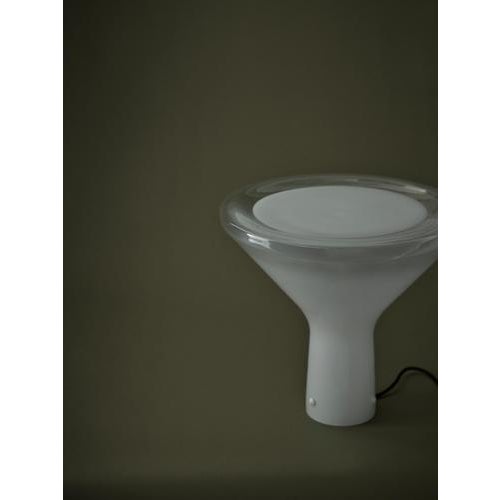 White Glass Acceslsa Table Lamp by Angelo Mangiarotti for Karakter For Sale - Image 8 of 15