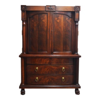 Ralph Lauren Mahogany Armoire Cabinet For Sale