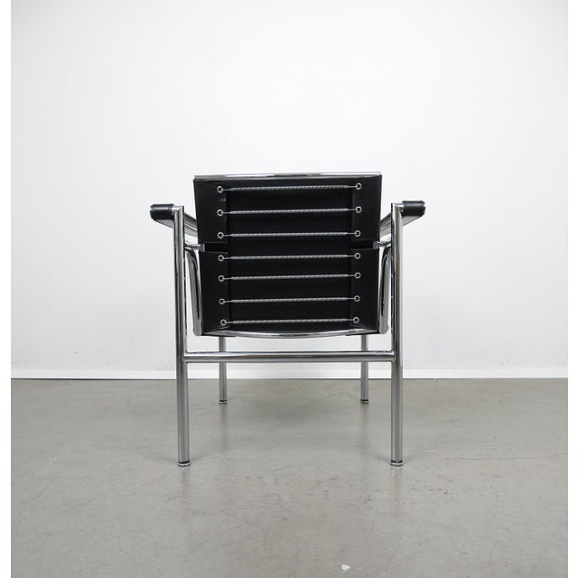 Tubular Steel LC 1 Chair by Le Corbusier, Pierre Jeanneret & Charlotte Perriand for Cassina, Italy, 1980s For Sale - Image 12 of 18