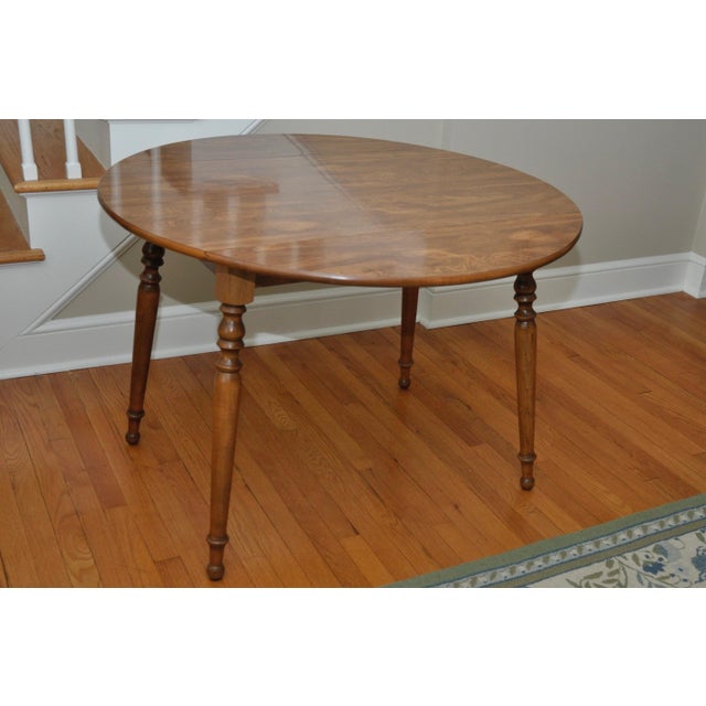 Ethan Allen Drop Leaf Dining Table Chairish