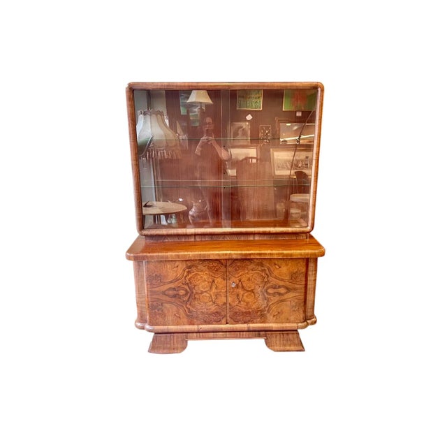 Art Deco Display Cabinet or Buffet in the style of Jindrich Halabala, 1930s For Sale - Image 10 of 10