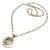 1970s Bulgari Zodiac Pendant Yellow Gold Steel Diamond Necklace For Sale