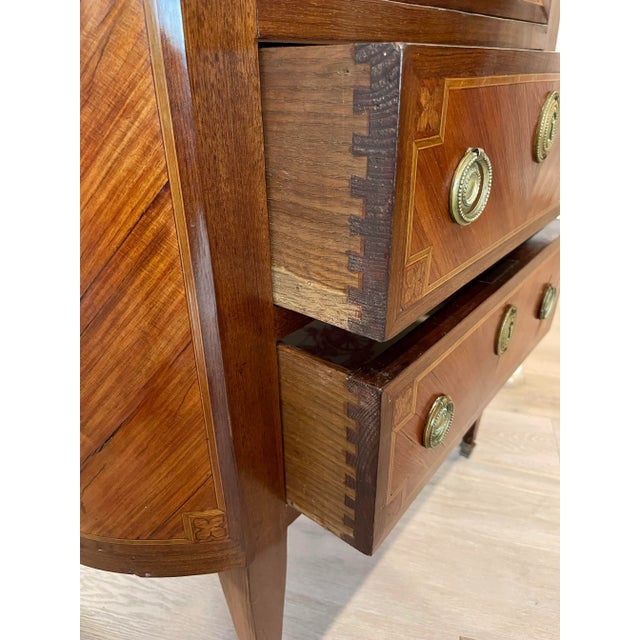 Wood Scarce 18th Century French Louis XVI Period Ecritoire Writing Cabinet Signed Dr For Sale - Image 7 of 13