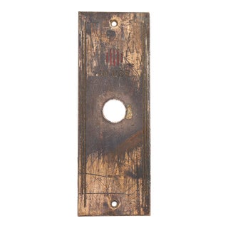 Reclaimed Art Deco in Use Bronze Elevator Indicator Plate For Sale