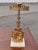 Victorian Late 19th Century Bronze and Marble Candle Holders and Candelabra - Set of 3 For Sale - Image 3 of 10